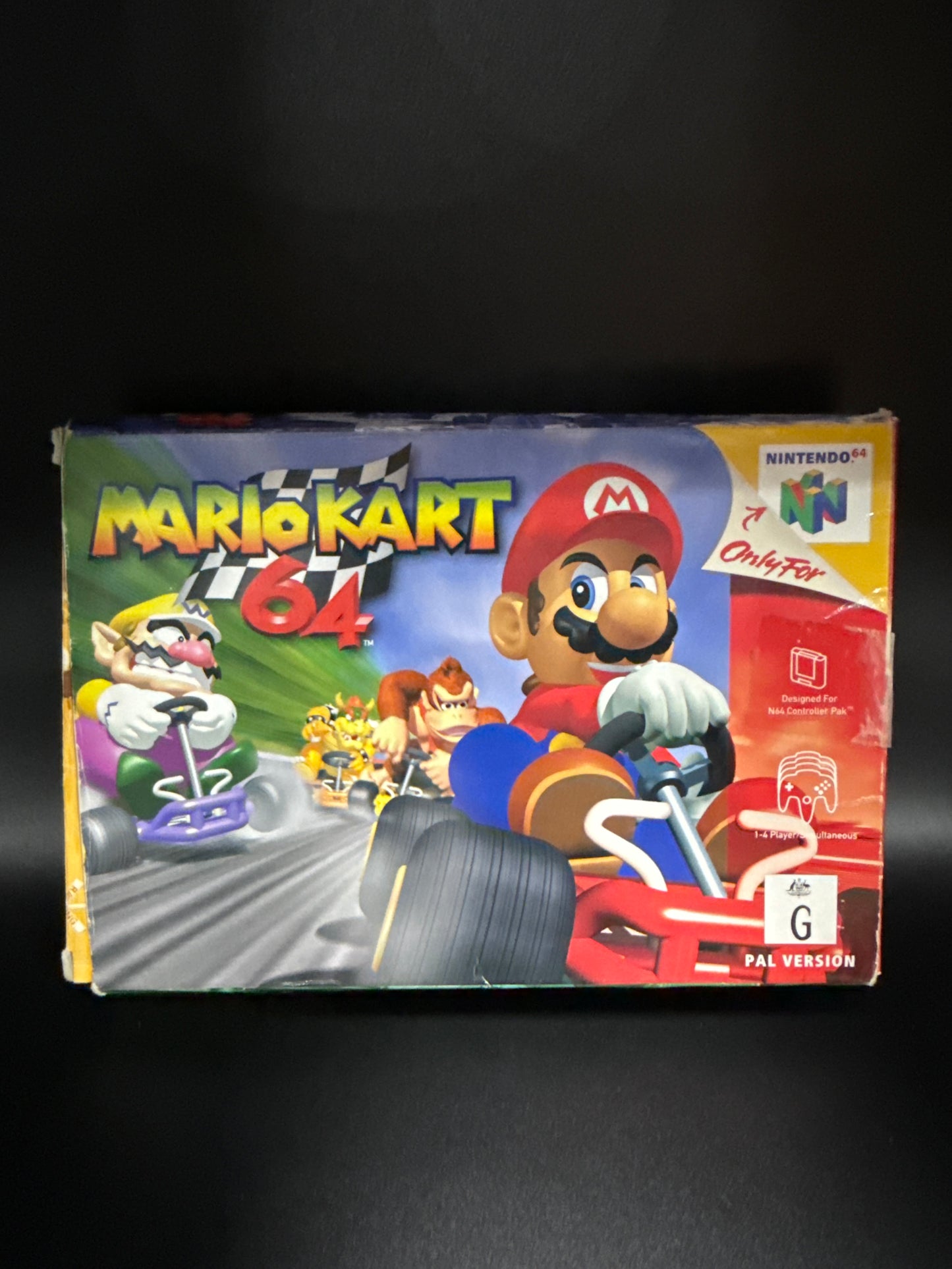 Mario Kart N64 Game with box