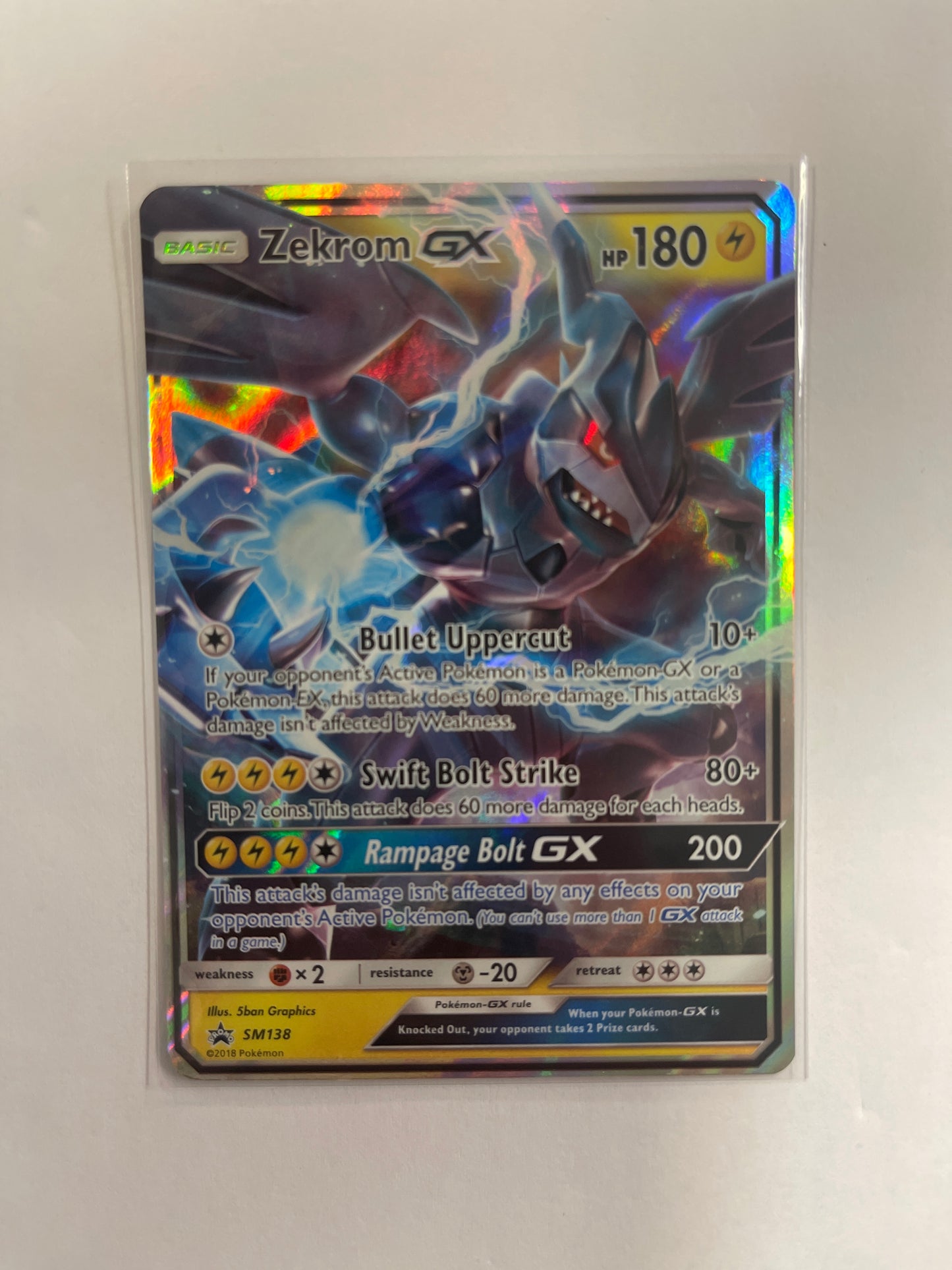 Pokemon TCG Zekrom GX SM138 Black Star Promo Holo