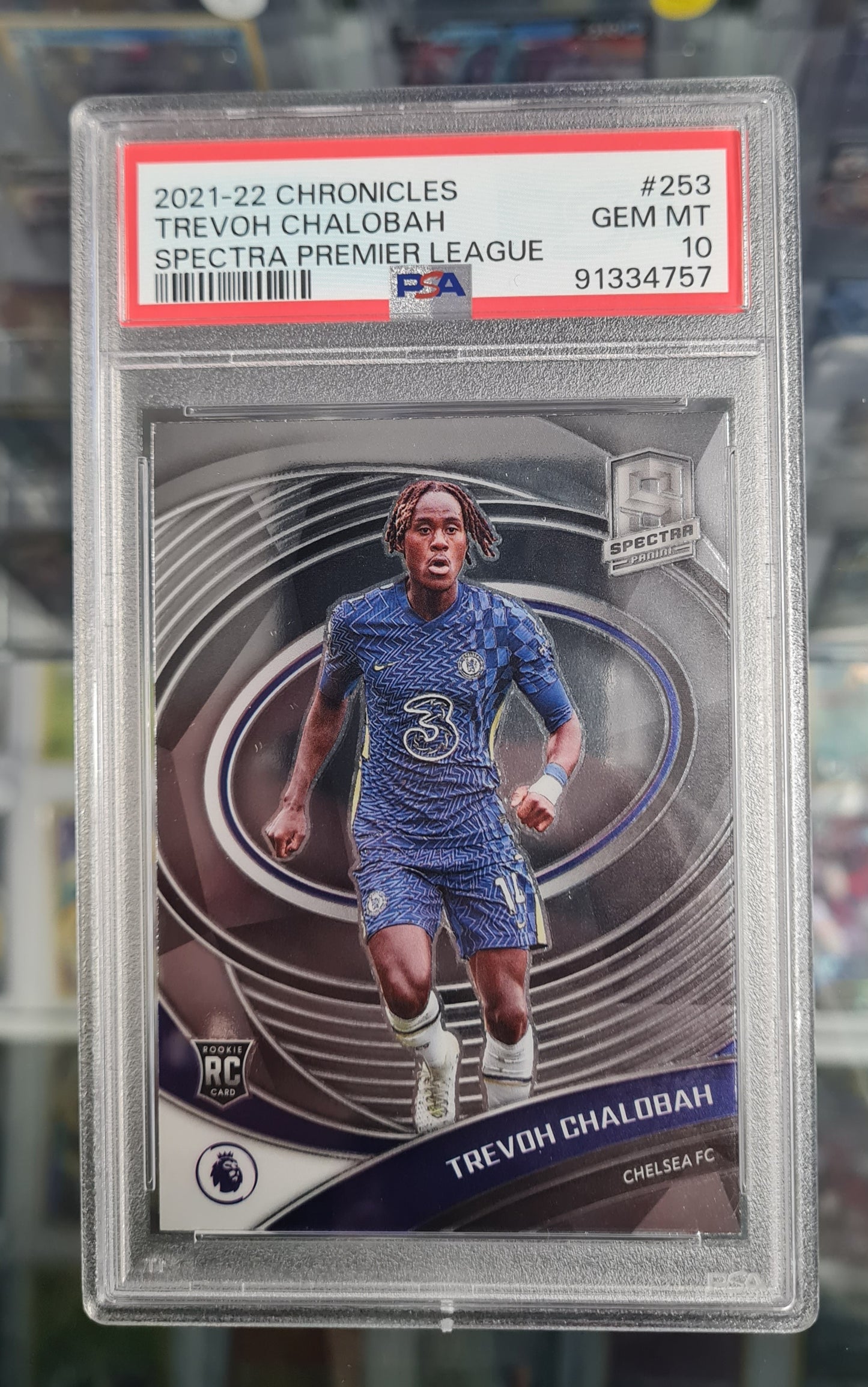 Trevor Chalobah 2021-22 Panini Chronicles Spectra RC Rookie Chelsea #253 PSA 10