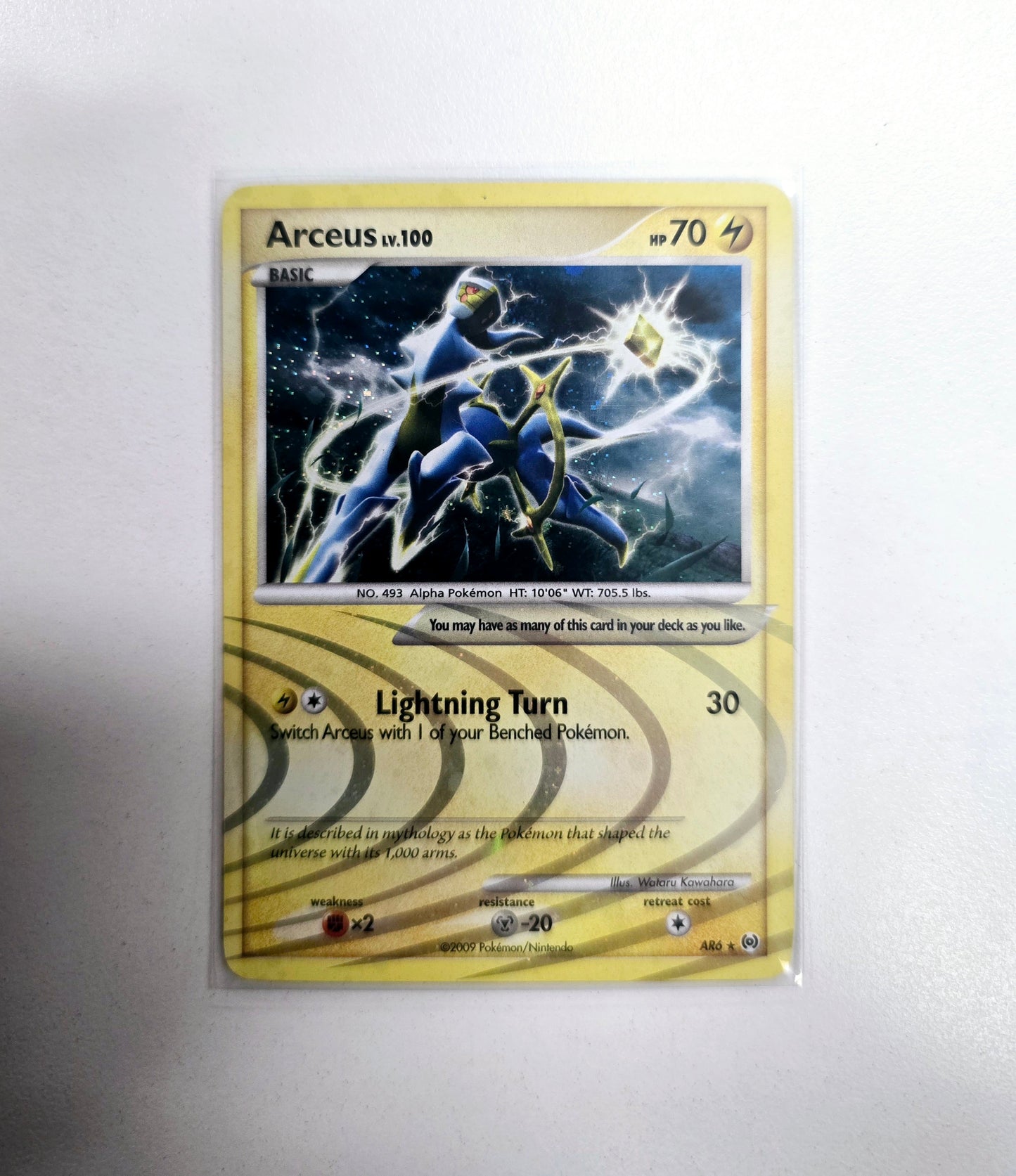 Pokemon TCG Arceus AR6 Holo Platinum Series Arceus Set 2009