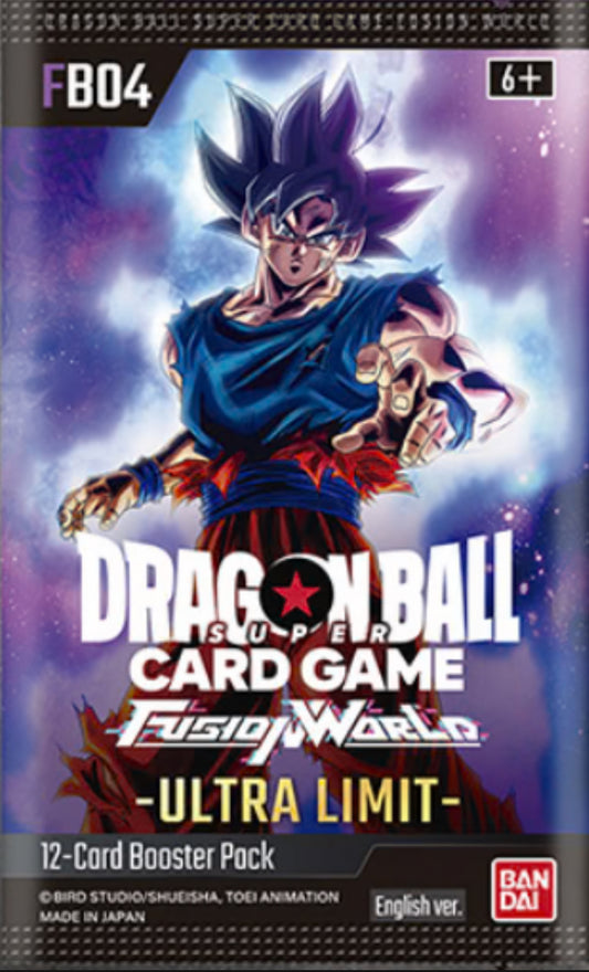 DRAGON BALL SUPER FUSION WORLD TCG [FB04] ULTRA LIMIT BOOSTER PACK