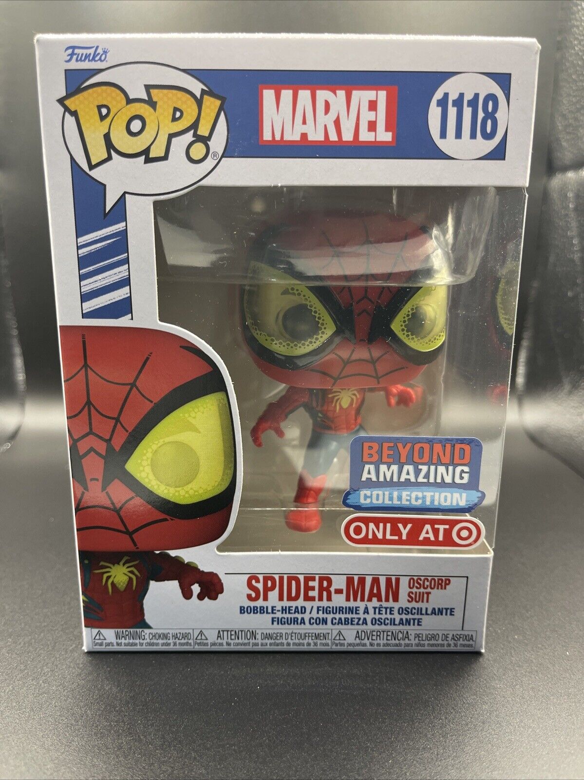 Funko Pop! Marvel Spider-Man Oscorp Suit #1118 Target Exclusive Beyond Amazing