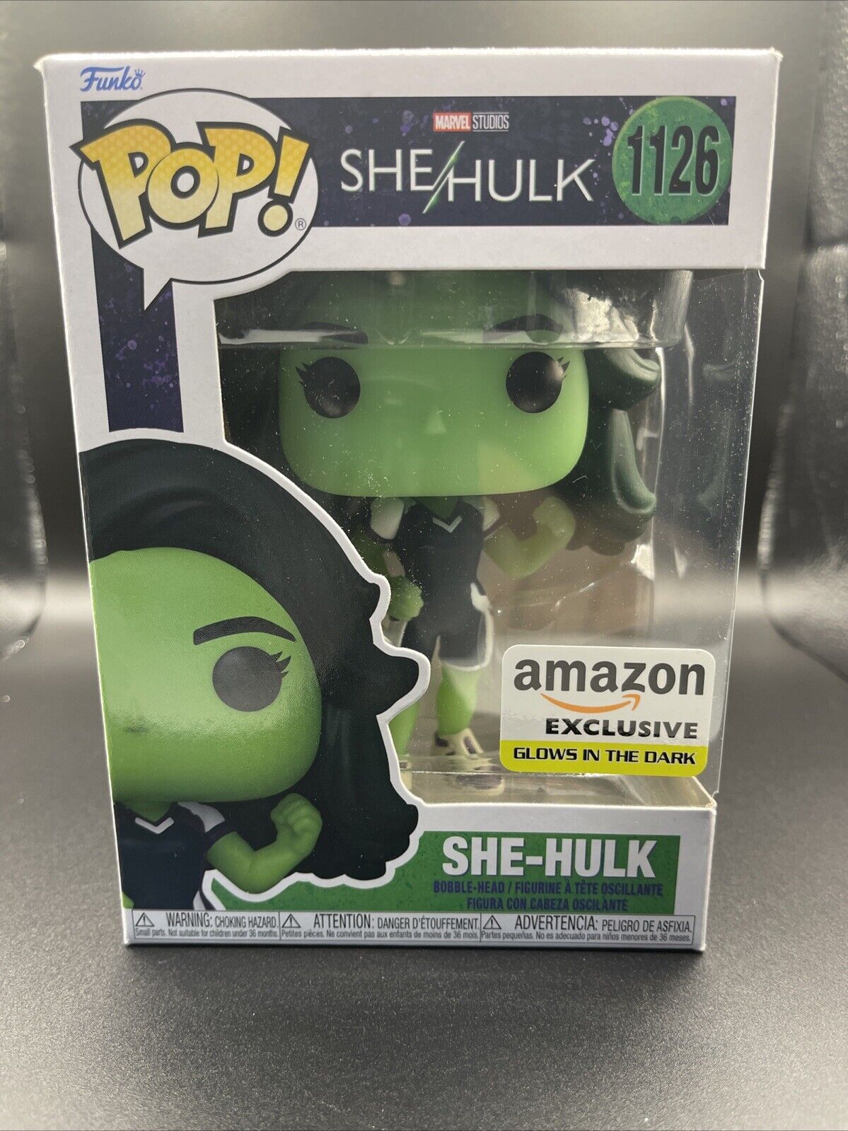 Funko Pop! SHE-HULK #1126 Glow in the Dark Amazon Exclusive