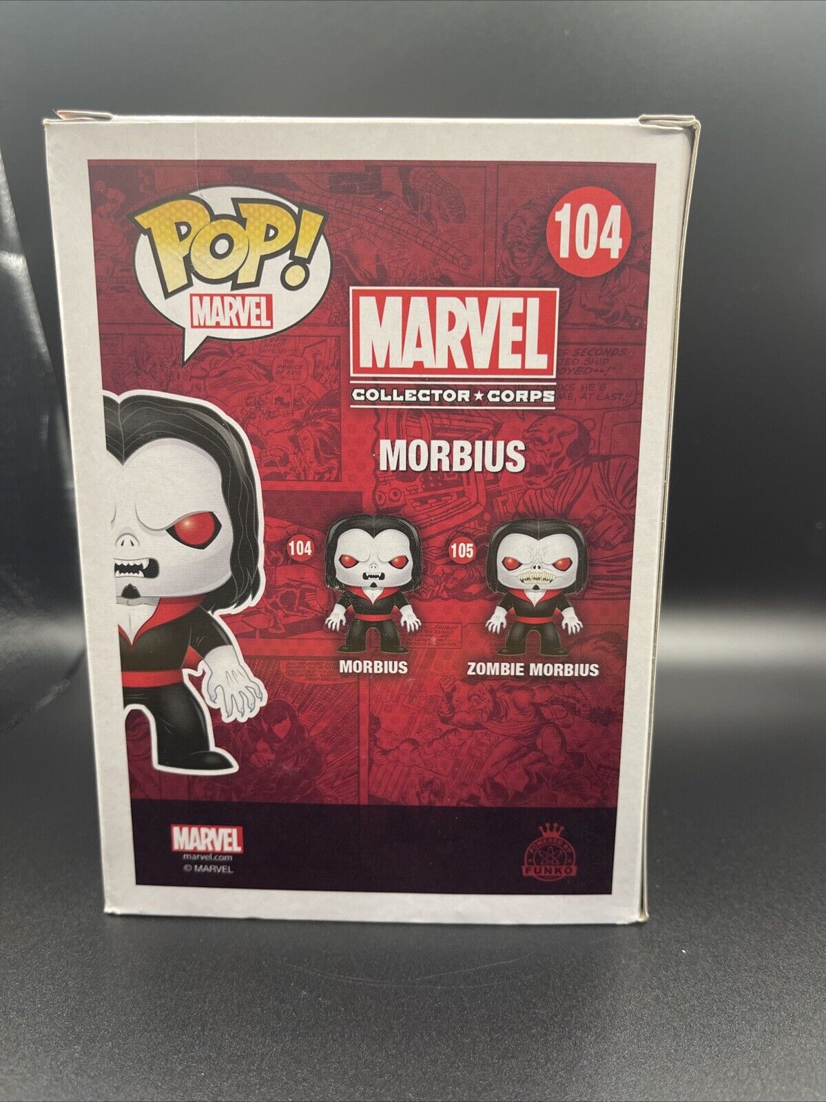 Funko Pop Marvel #104 Morbius Marvel Collectors Corps