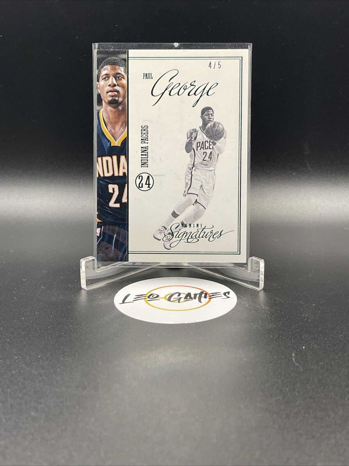 2012-13 PANINI SIGNATURES BASKETBALL Paul George 4/5 Numbered