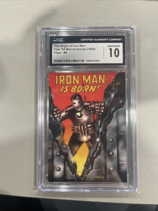 1994 Marvel Universe '94 Flair Iron Man "Iron Man Is Born" CGC 10 🤖