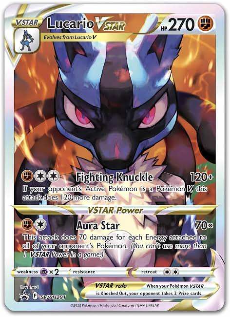 Lucario VSTAR SWSH291 Crown Zenith ETB Promo Card Sealed Pokemon