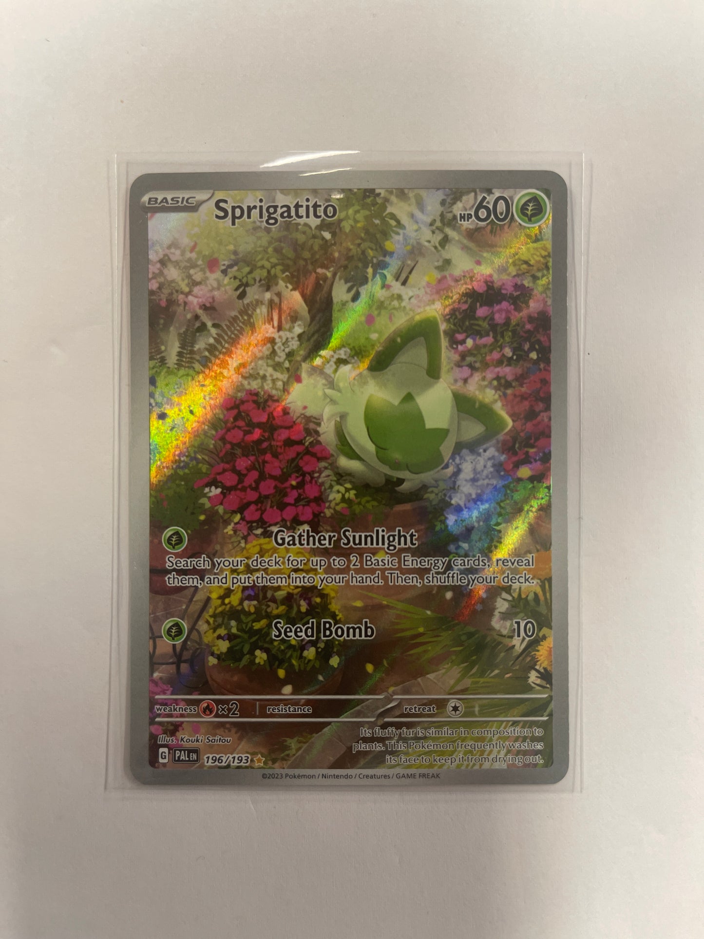 Pokémon TCG Sprigatito Scarlet & Violet - Paldea Evolved 196/193