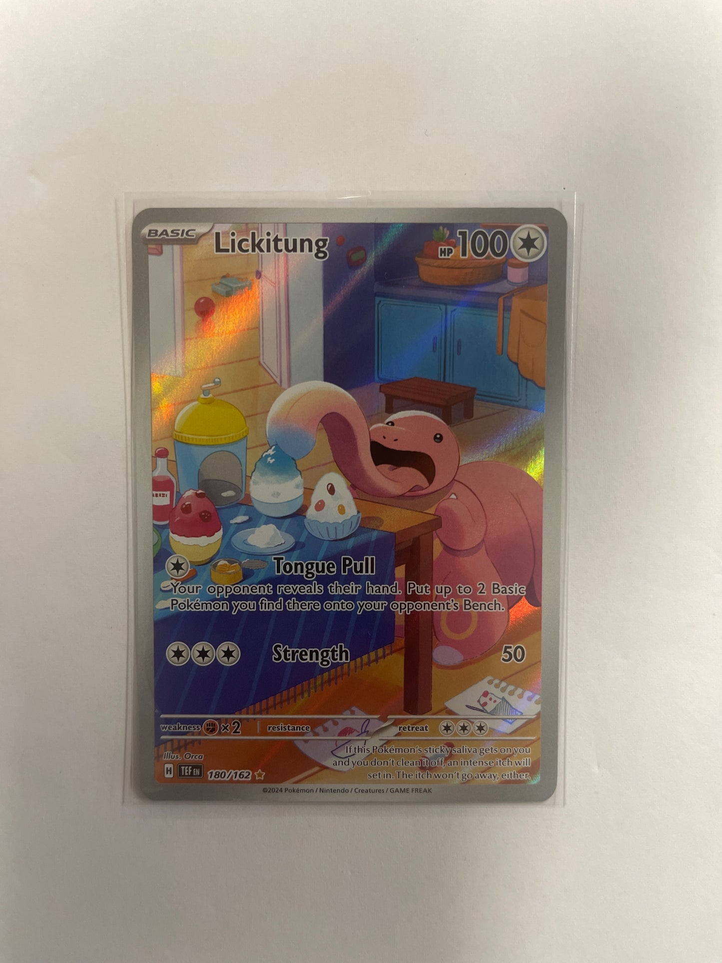 Lickitung 180/162 Illustration Rare Temporal Forces Pokemon TCG