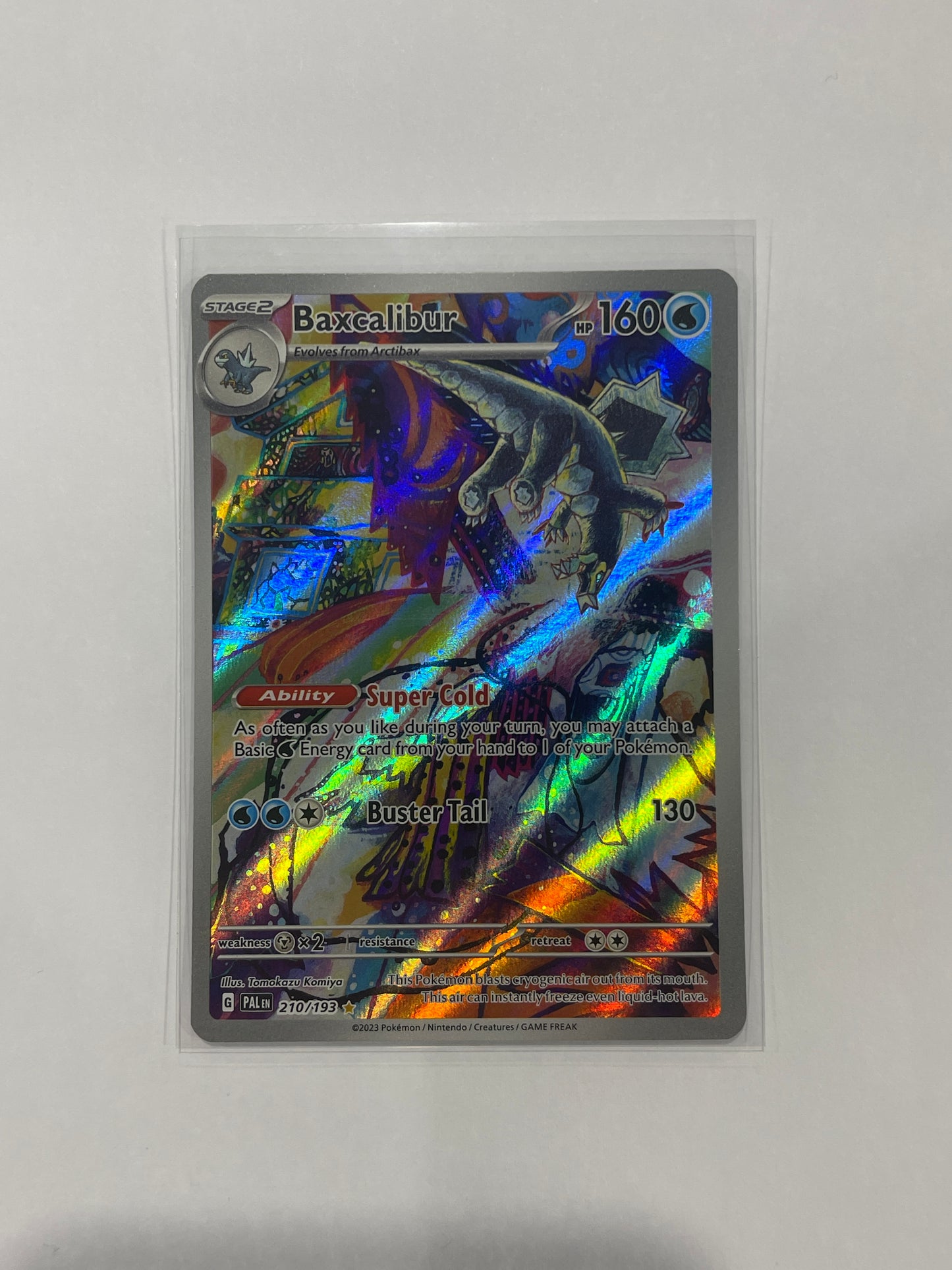 Pokémon TCG Baxcalibur Scarlet & Violet - Paldea Evolved 210/193 Holo