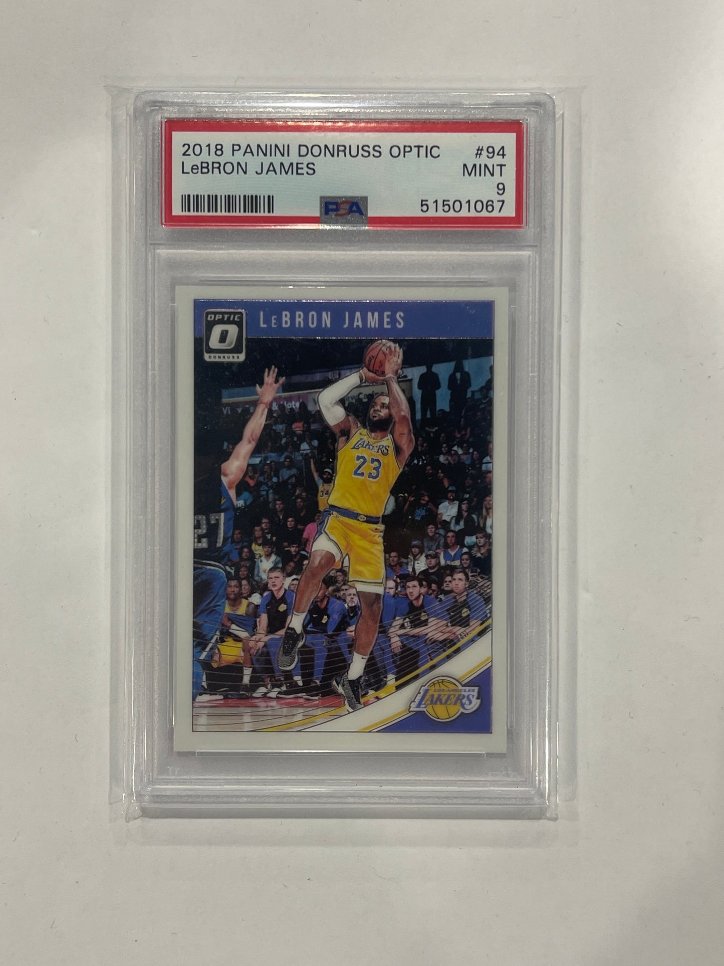 Lebron James PSA 9 2018 Panini Donruss Optic #94