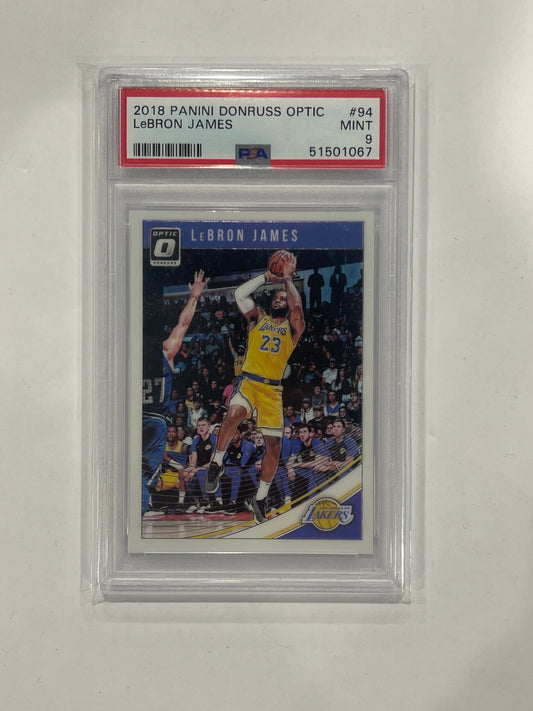 Lebron James PSA 9 2018 Panini Donruss Optic #94