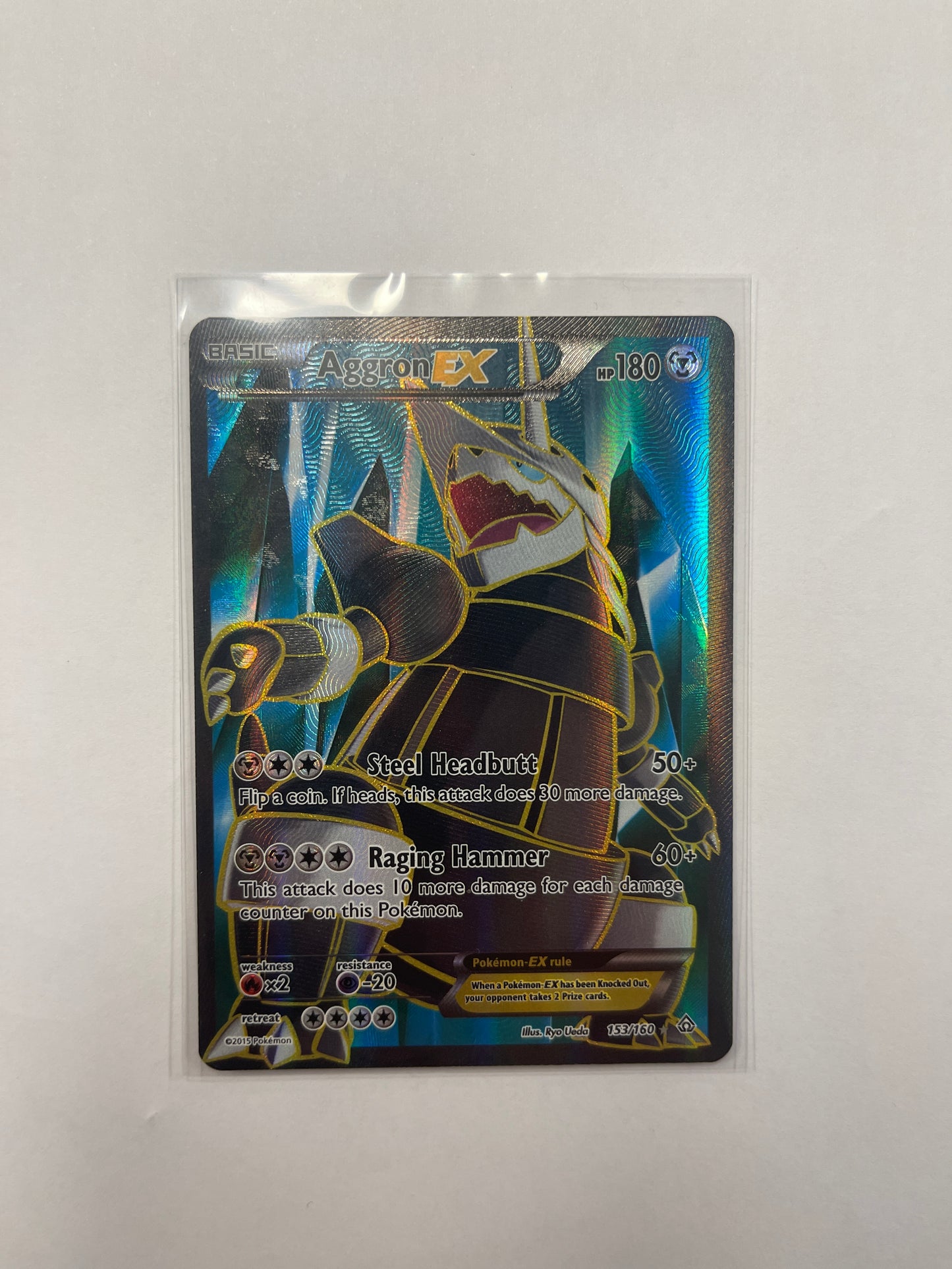 Pokémon TCG - Aggron EX 153/160 - Primal Clash - Full Art