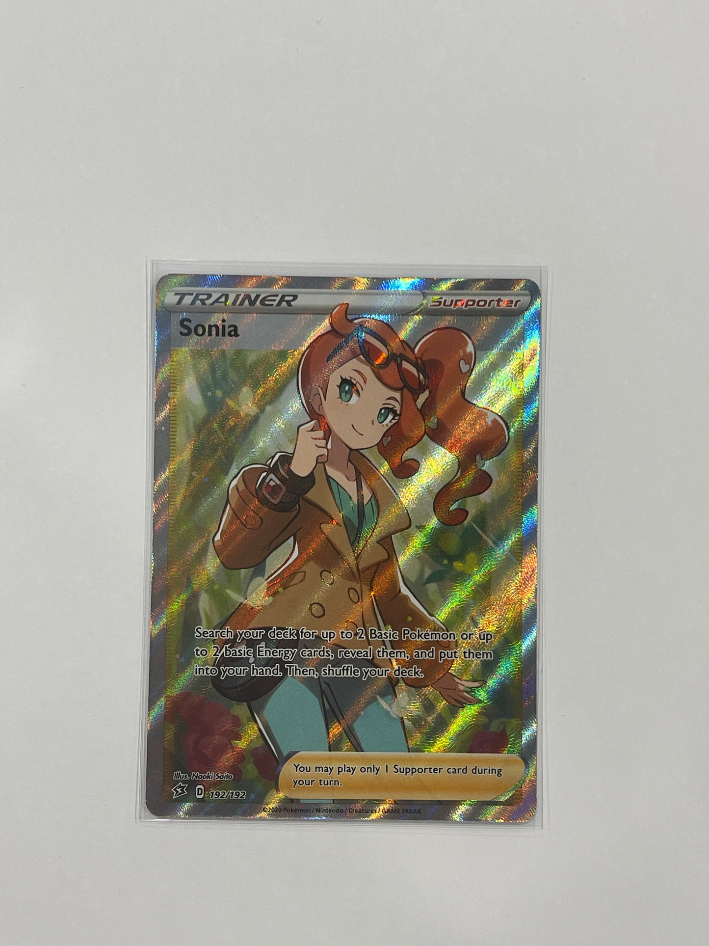 Sonia (Full Art) Rebel Clash Ultra Rare 192/192 Pokemon TCG