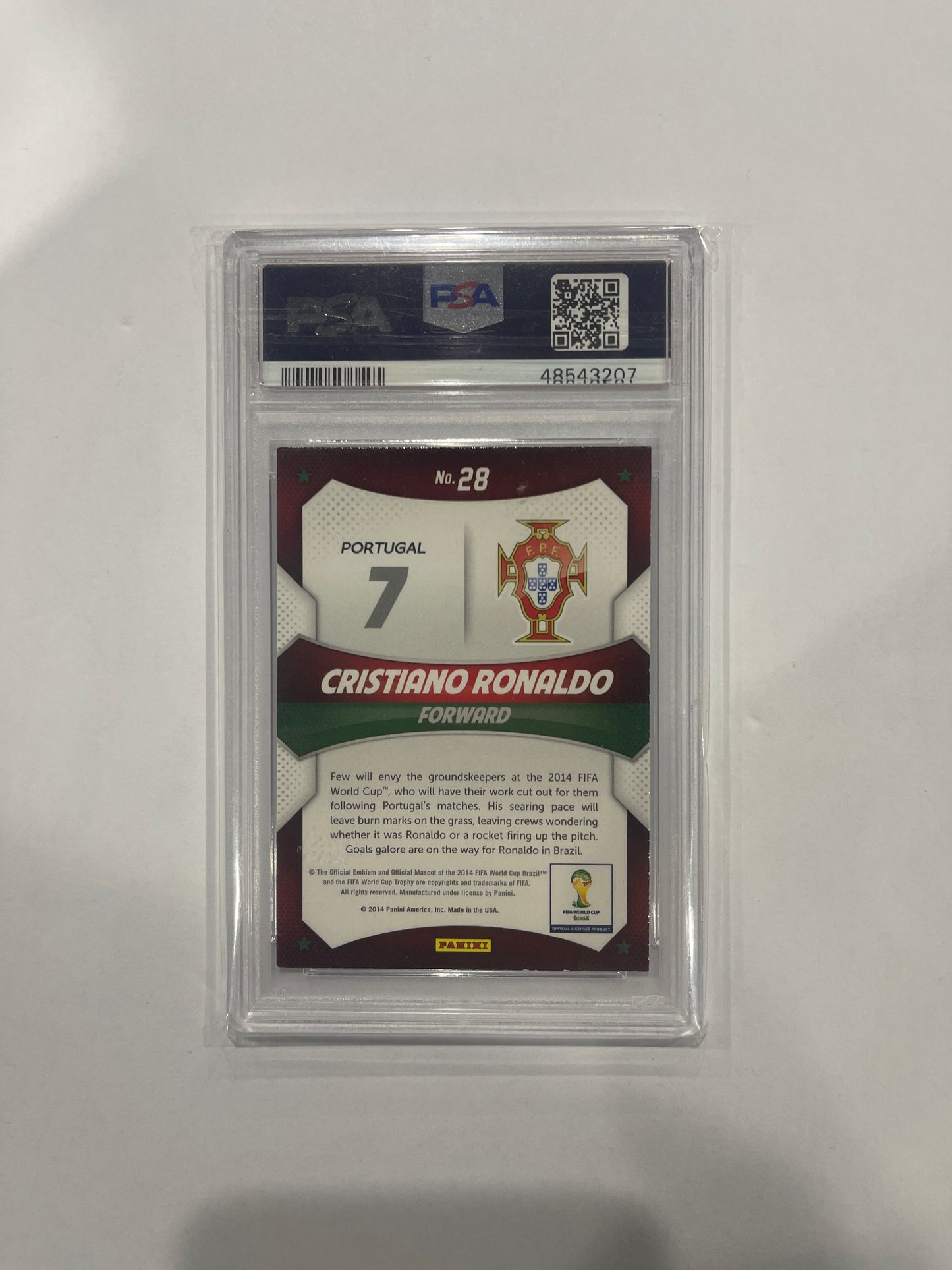 Cristiano Ronaldo PSA 9 2014 world cup stars