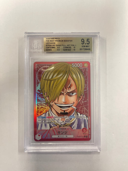 Sanji PRB01-001 Leader Alt Art The Best Japanese 2024 BGS 9.5 One  Piece