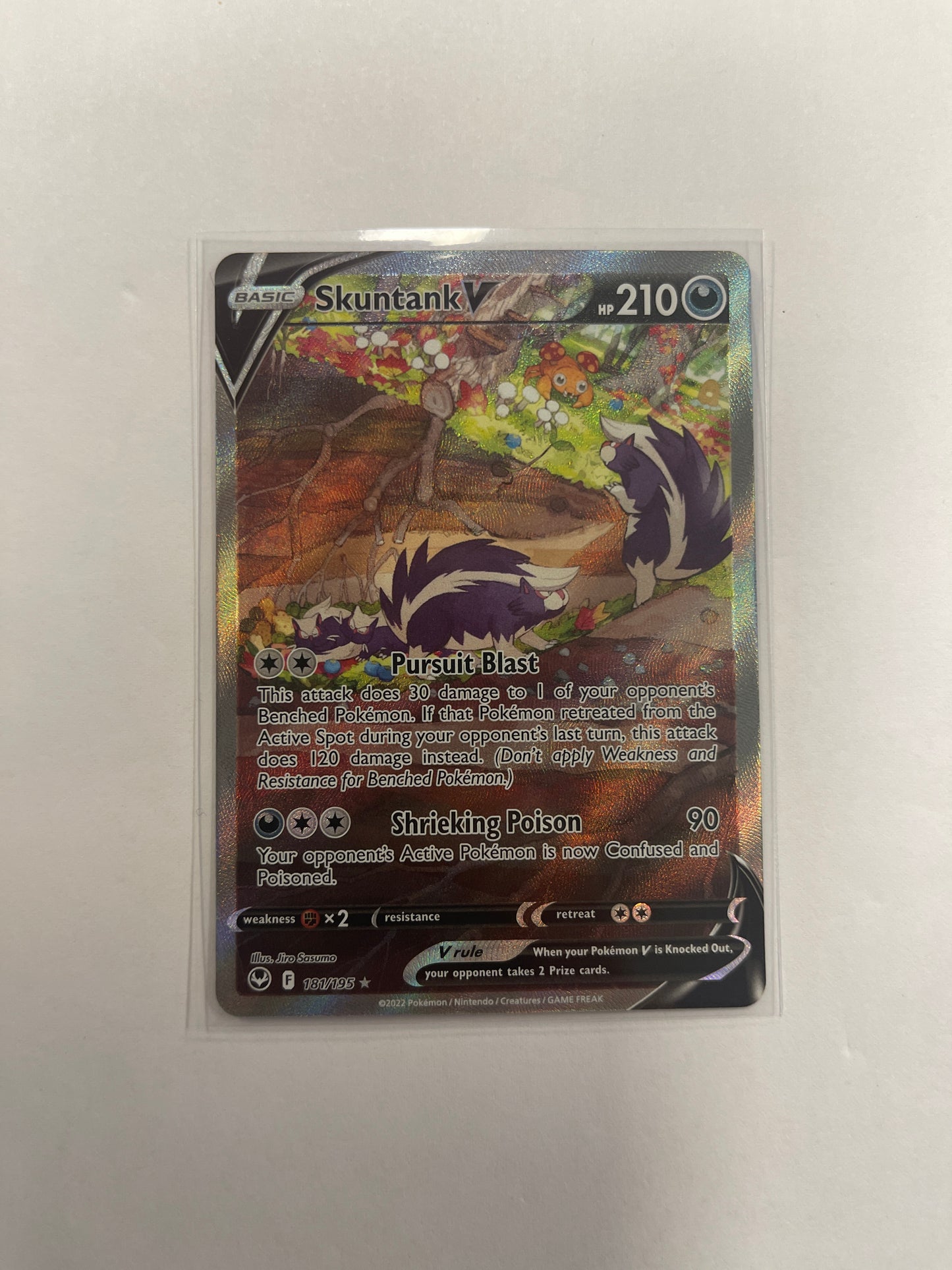 Skuntank V 181/195 Alternate Art Silver Tempest - Pokemon TCG