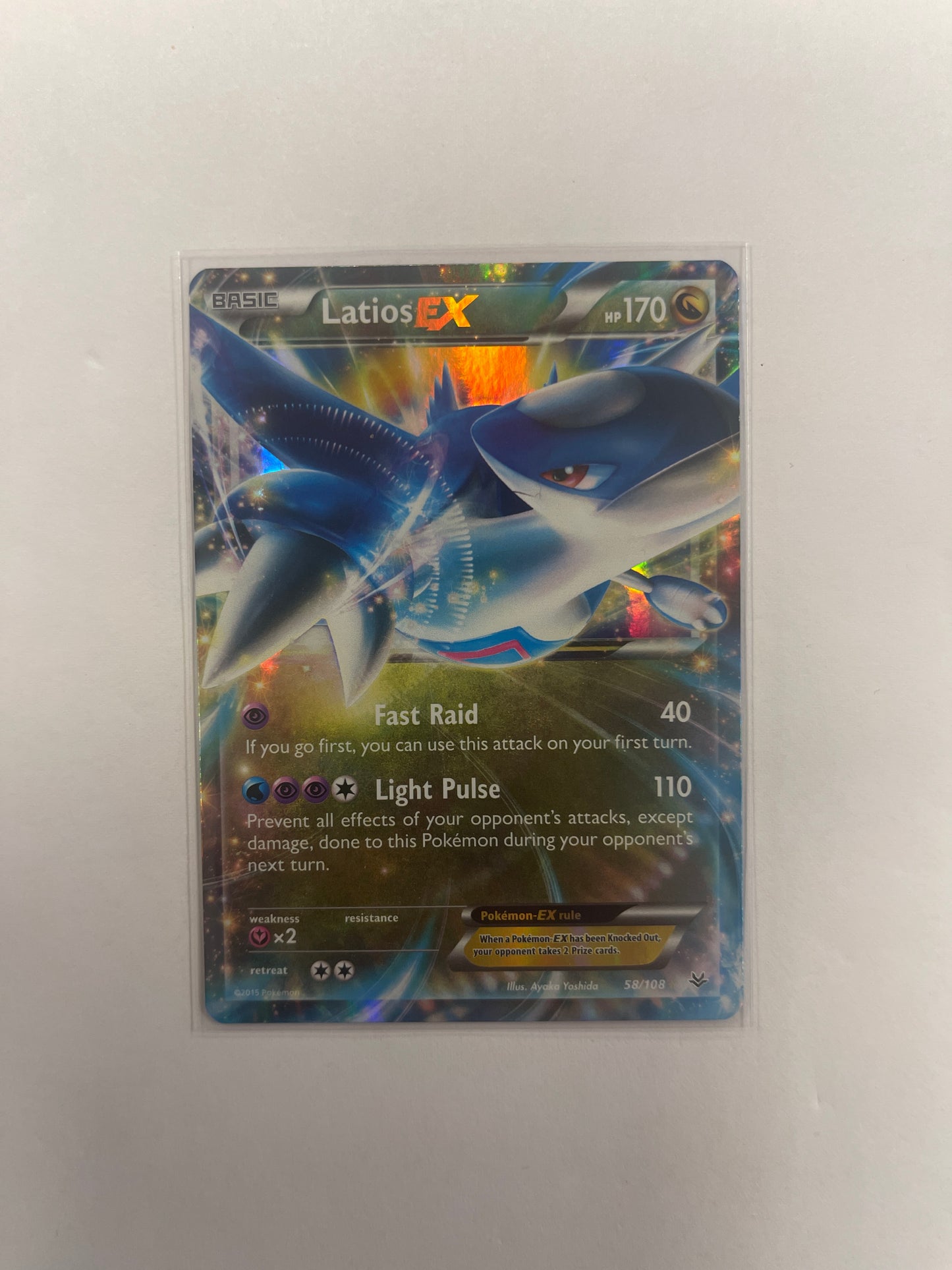 Pokemon TCG · Latios EX 58/108 · Ultra Rare · XY: Roaring Skies