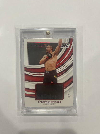 2022 Immaculate UFC Robert Whittaker Memorabilia Patch 18/25