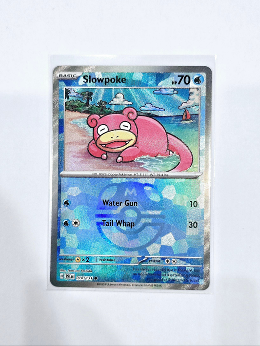 Slowpoke - Masterball Reverse Holo - 018/131 Pokemon Prismatic Evolutions