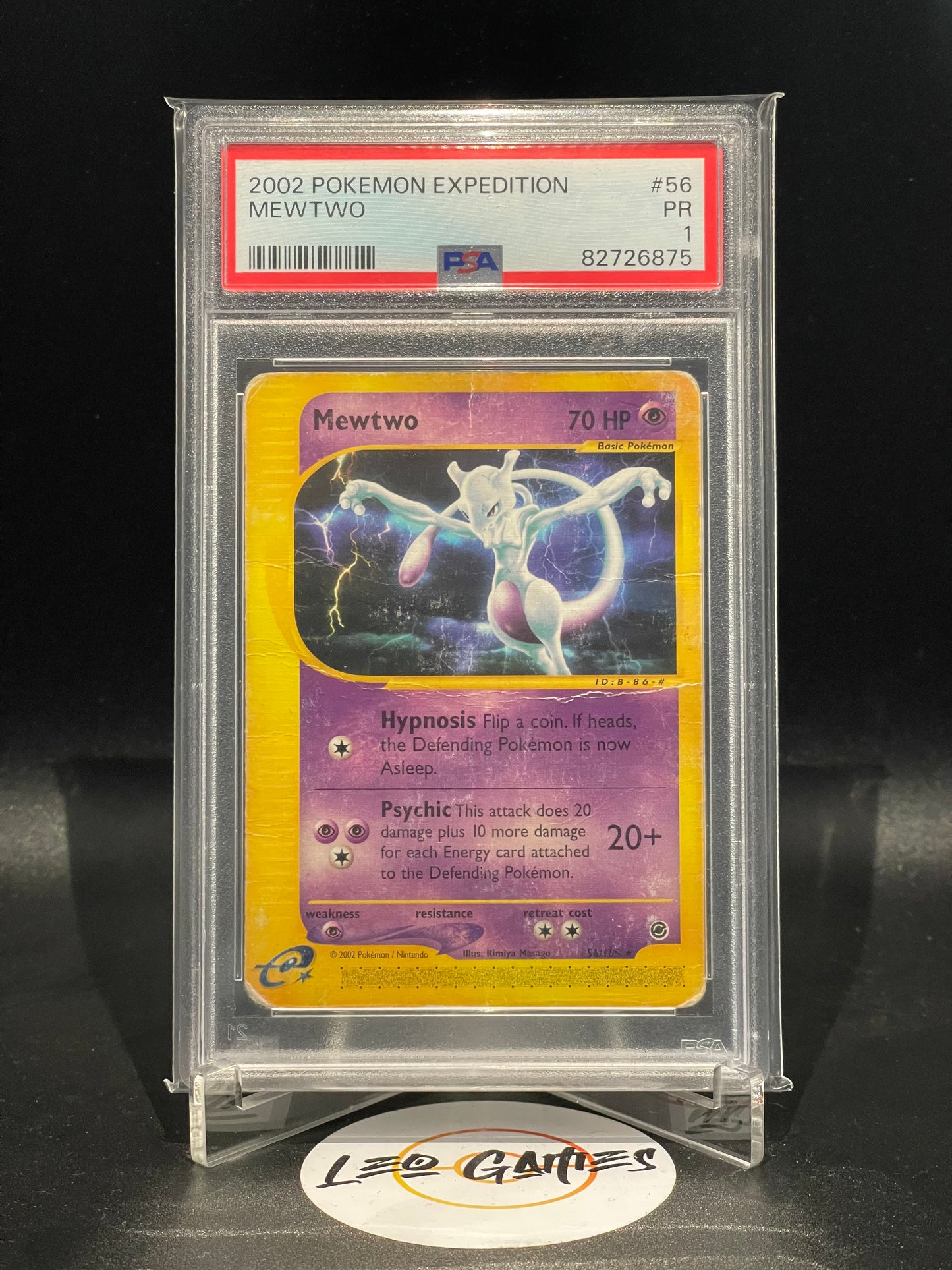 2002 Mewtwo 56/165 [Expedition] PSA 1