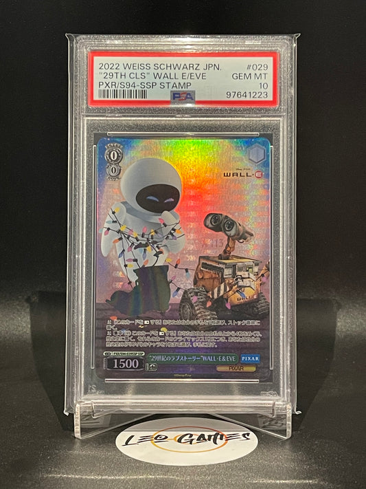 2022 Wall-E & Eve PXR/S94-029SSP Stamp [Weiss Schwarz Pixar] Japanese PSA 10