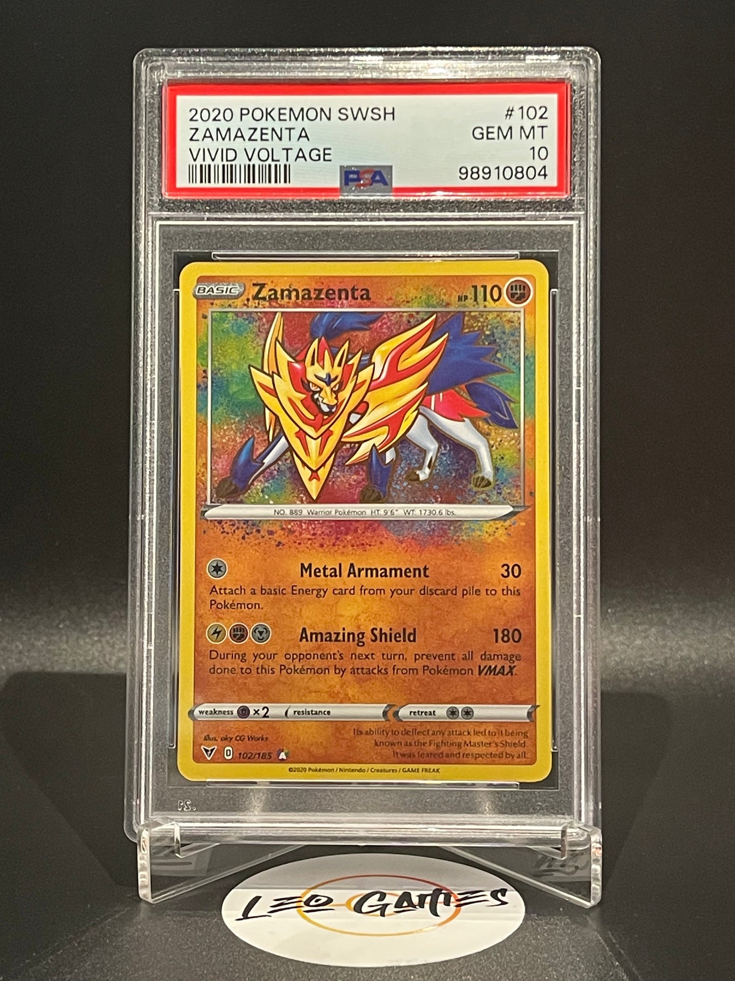 2020 Zamazenta 102/185 [Vivid Voltage] PSA 10