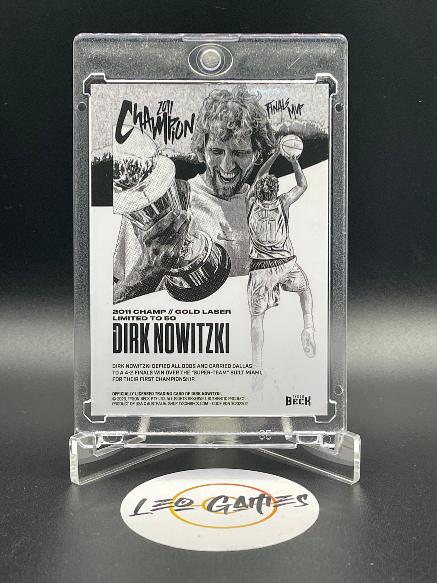 Dirk Nowitzki 2011 Champ, Limited to 50 [Tyson Beck]