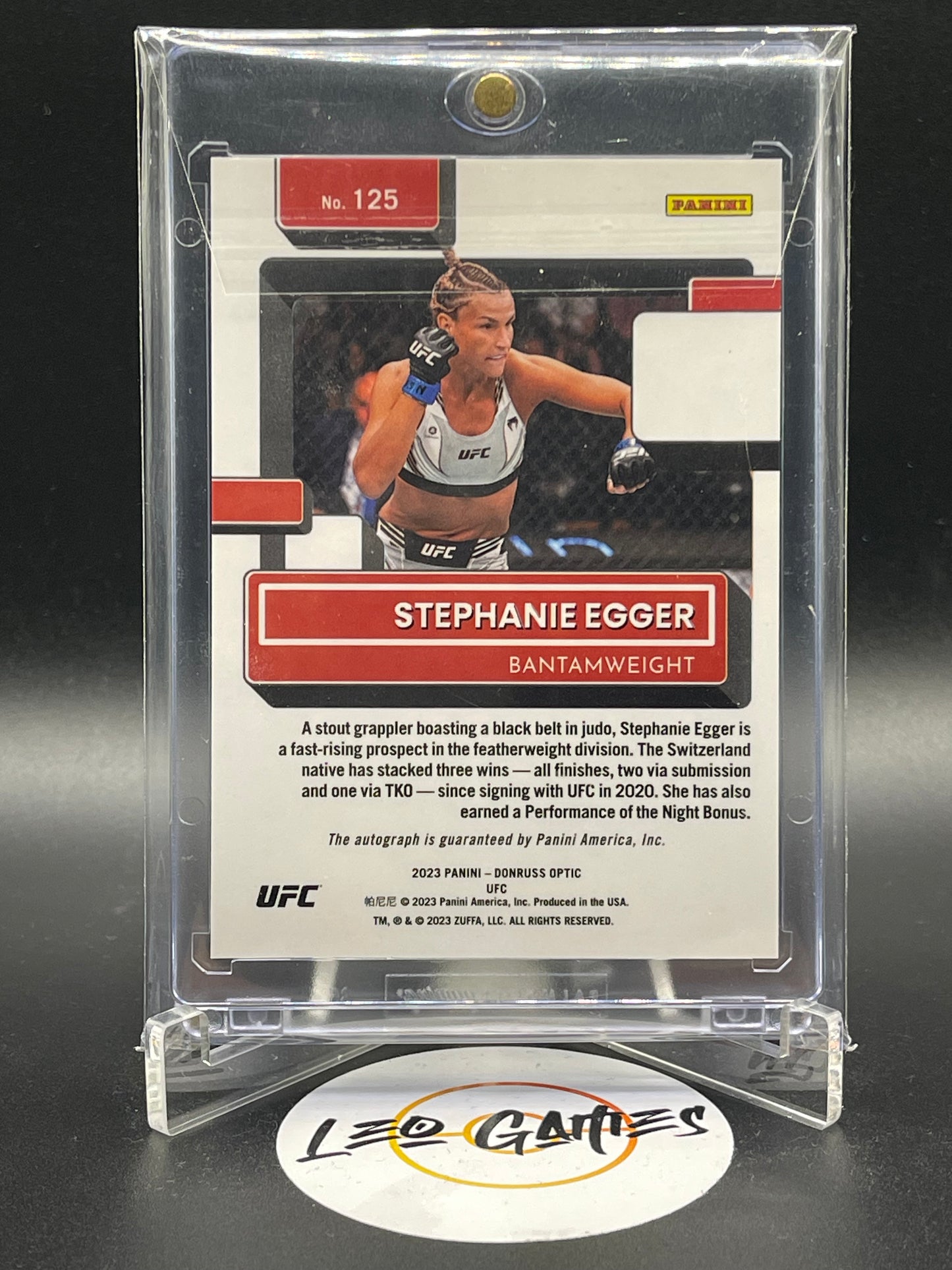 Stephanie Egger No.125 Autograph [Donruss Optic UFC]