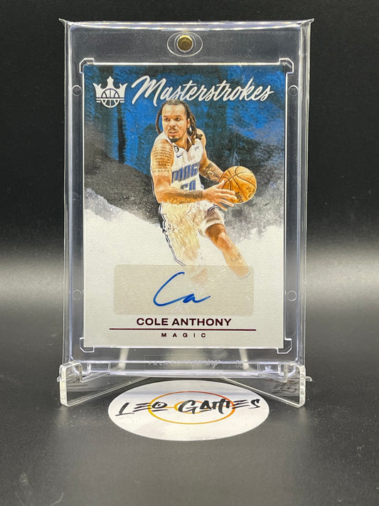 Cole Anthony Autograph 19/49 No.MS-COL [Court Kings Basketball]