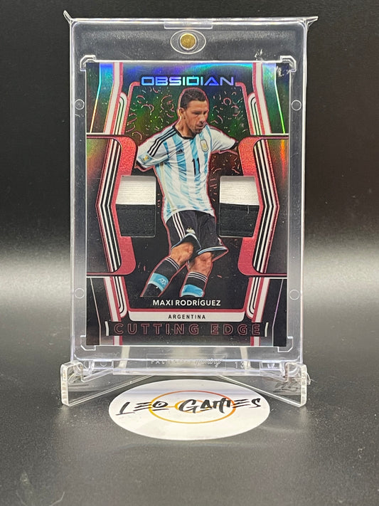 Maxi Rodriguez Player Worn Patch 1/2 No. CE-MXR [Obsidian Soccer]