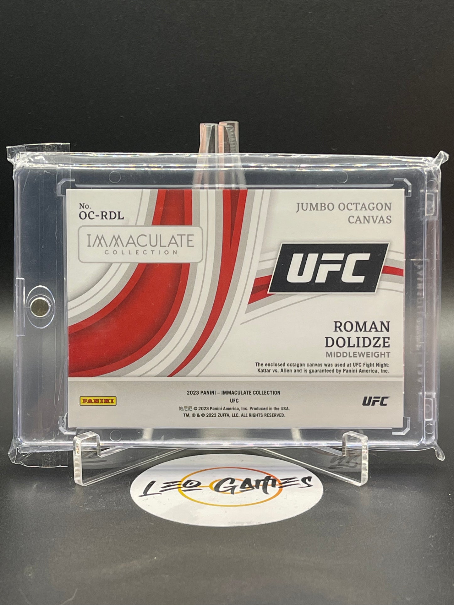 Roman Dolidze Octagon Canvas Kattar vs. Allen 22/25 [Immaculate Collection UFC]