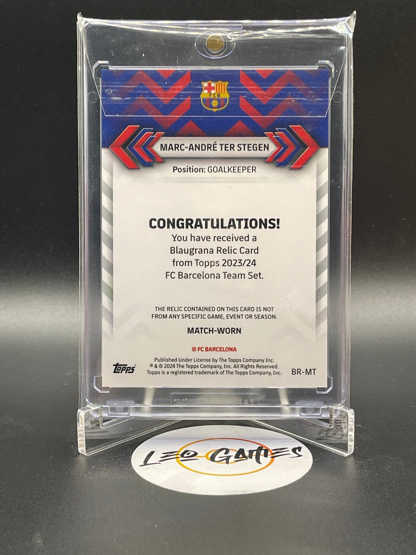 Marc-Andre Ter Stegen Match-Worn 13/25 [Barcelona Team Set]