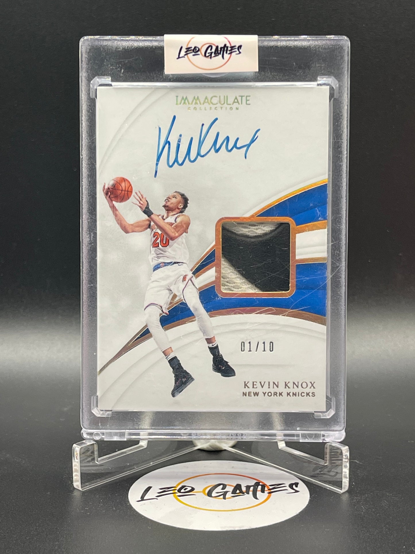 Kevin Knox Player Worn Patch Autograph 01/10 No.SN-KNX