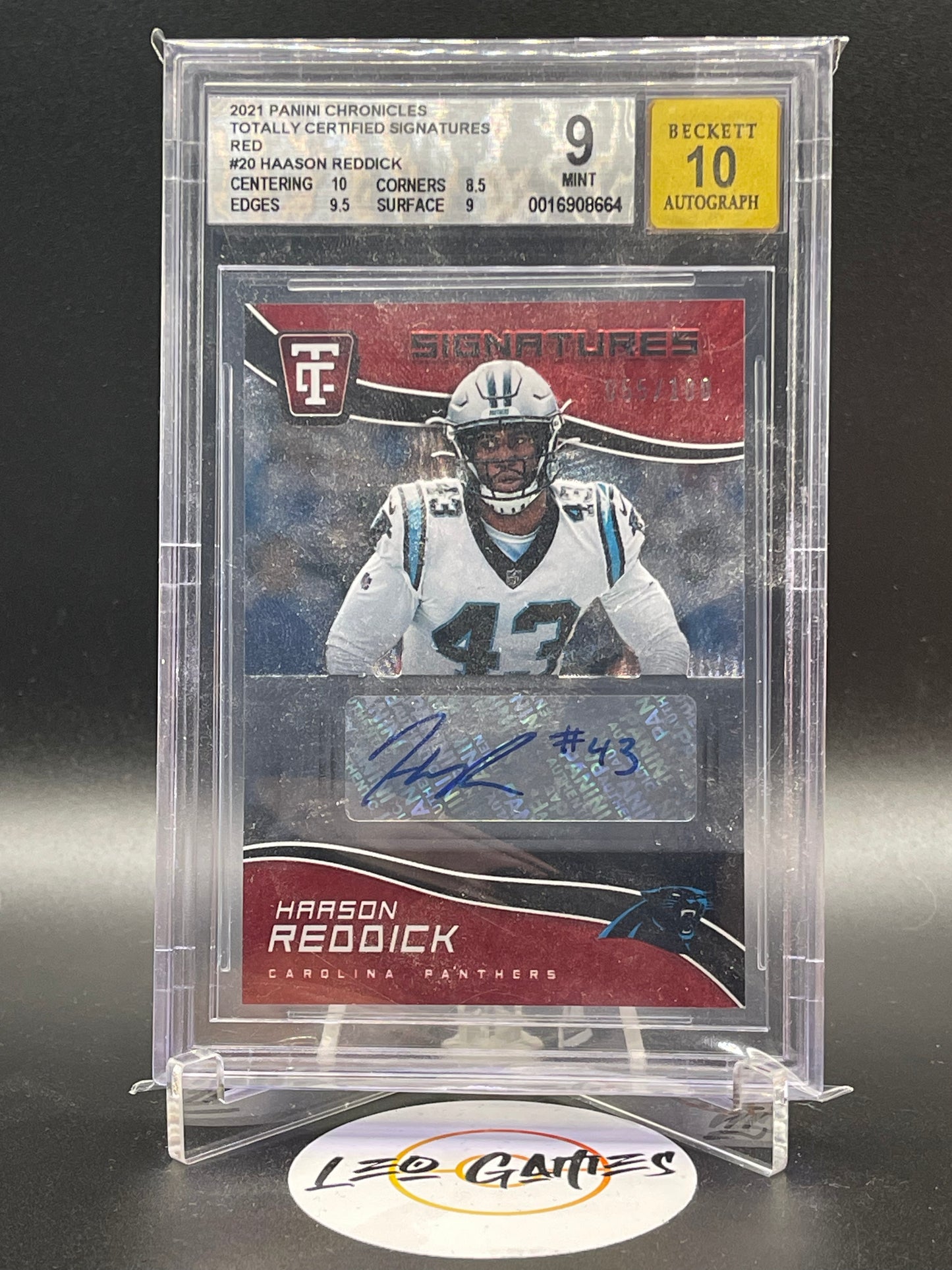 Haason Reddick Autograph No.TCS-HRI [Chronicles Totally Certified] Beckett 9/Beckett 10 Auto