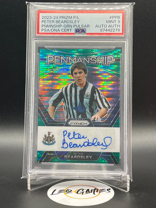 Peter Beardsley Autograph No.P-PB [Prizm Premier League] PSA 9