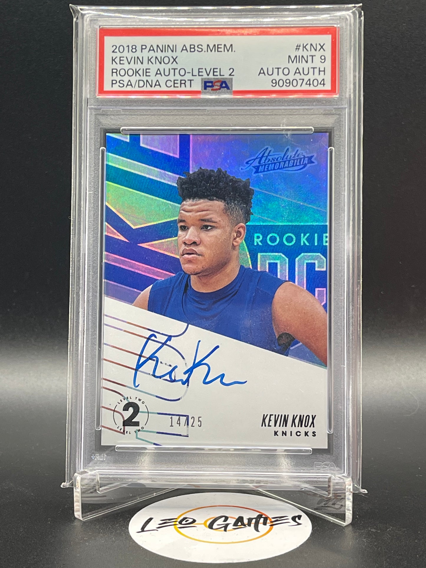 Kevin Knox Autograph 14/25 No.RA-KNX PSA 9