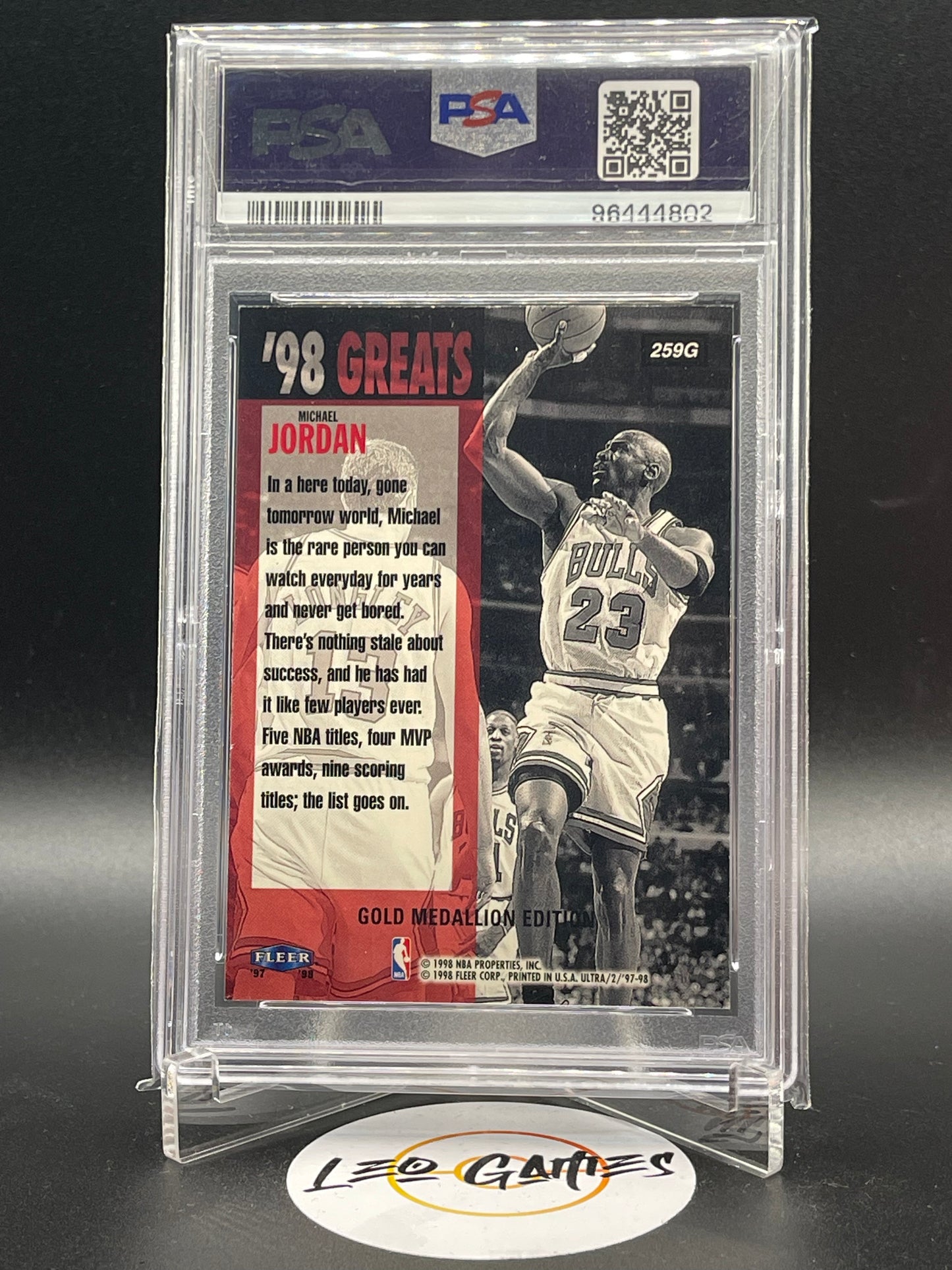 Michael Jordan Gold Medallion PSA 7