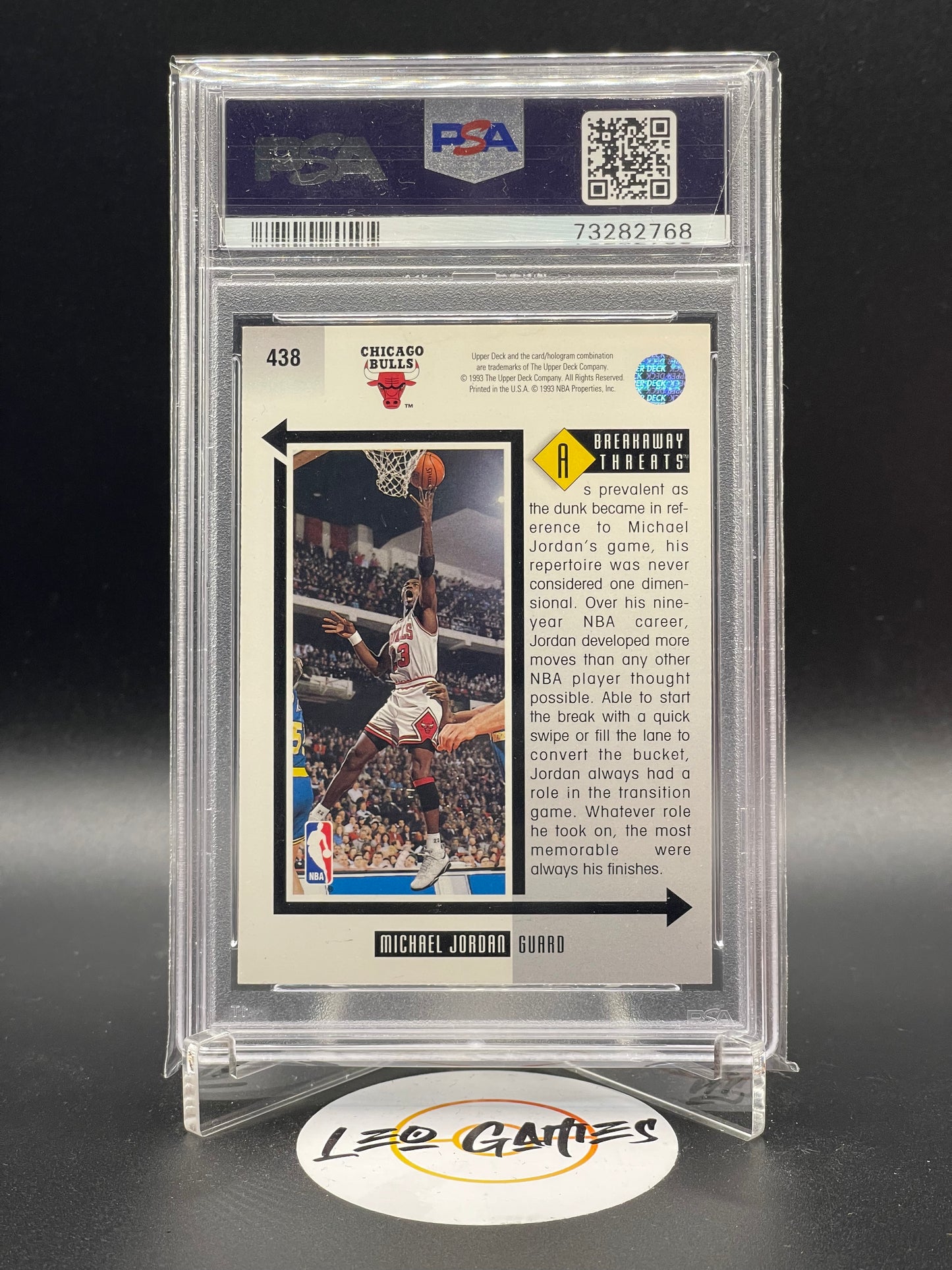 1993 Upper Deck Michael Jordan PSA 8