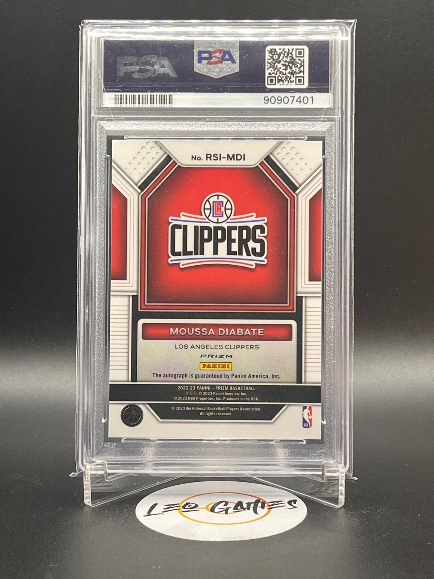 Moussa Diabate Autograph Rookie No.RSI-MDI [Prizm Basketball] PSA 9