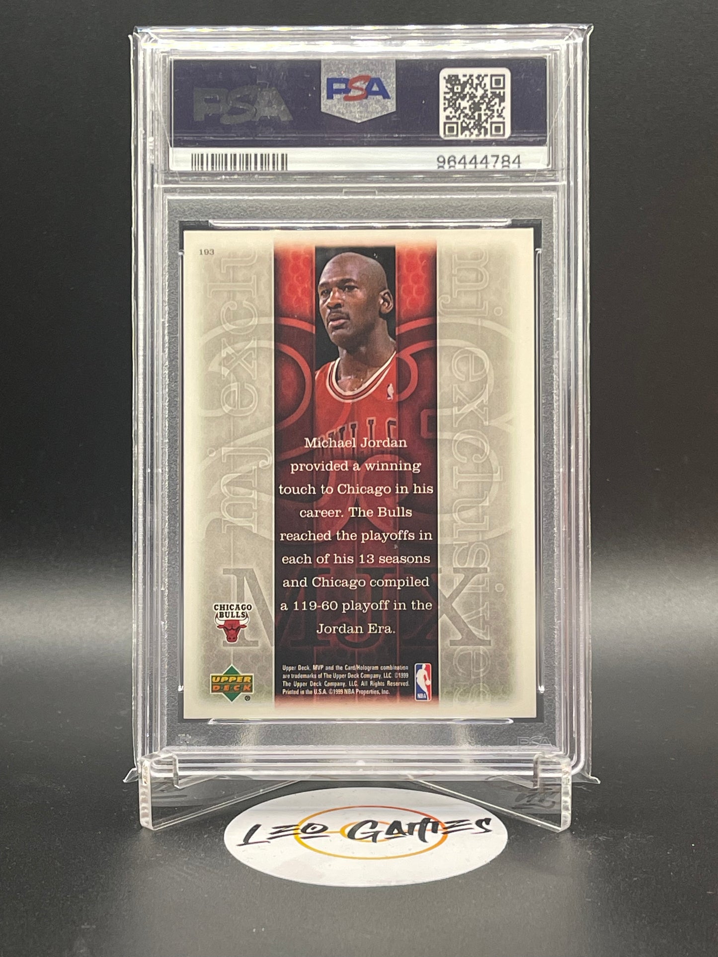 1999 Upper Deck MVP Michael Jordan PSA 7