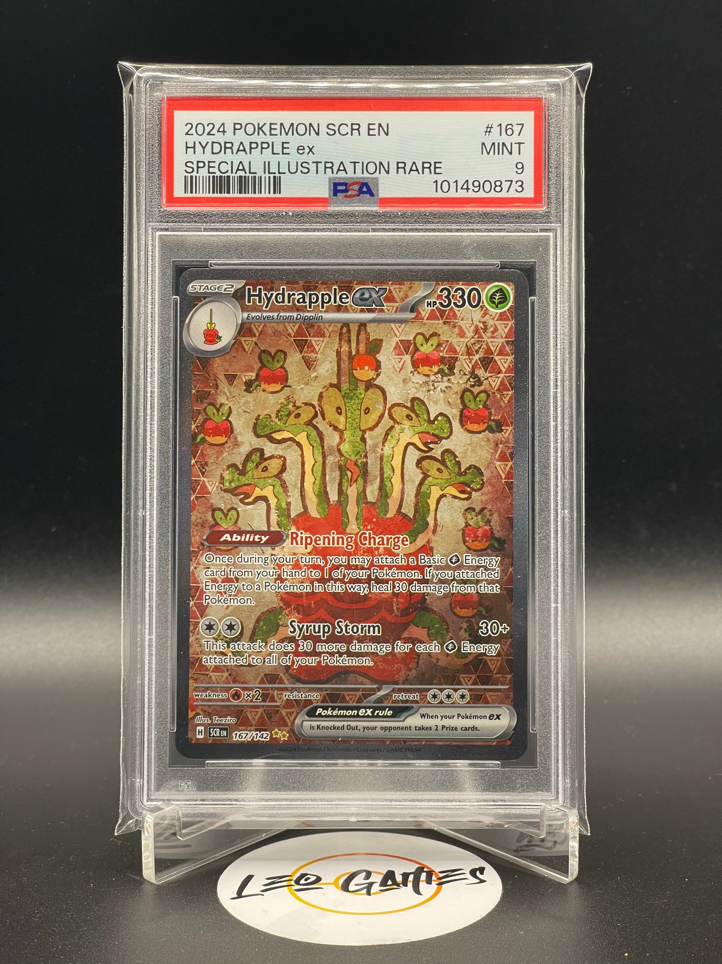 2024 Hydrapple EX 167/142 [Stellar Crown] PSA 9