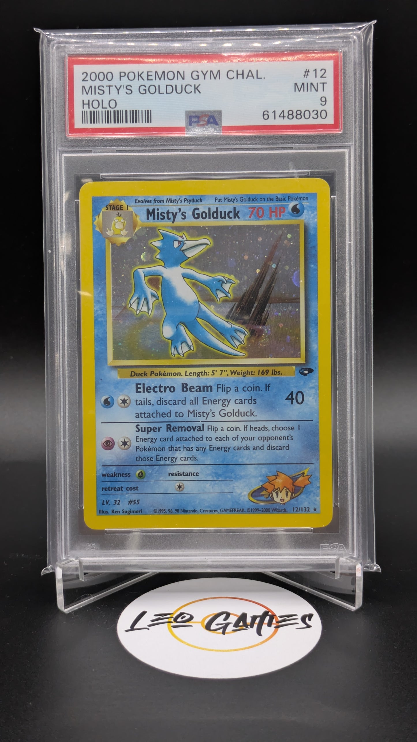 Misty's Golduck 12/132 [Gym Challenge] PSA 9