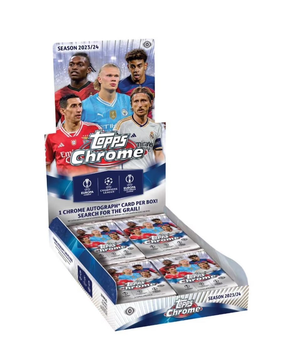 Topps Chrome UEFA Club Competitions Soccer Hobby Box