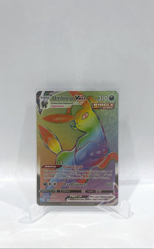 Umbreon VMAX Evolving Skies 214/203 Rainbow Holo Secret Rare Pokémon TCG