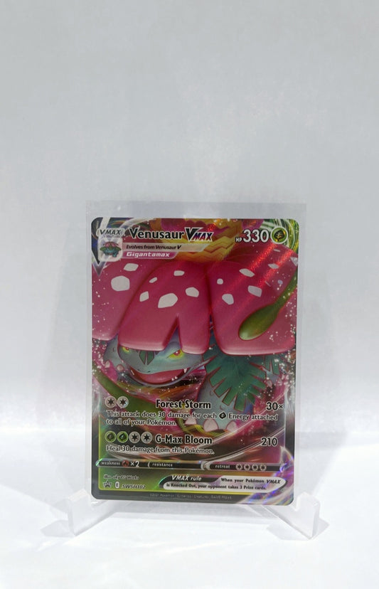 Pokemon TCG Cards Venusaur VMAX SWSH102 Black Star Promo Holo MINT