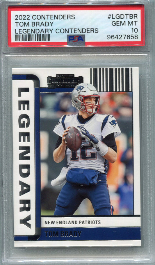 2022 Contenders Tom Brady Legendary Contenders PSA 10