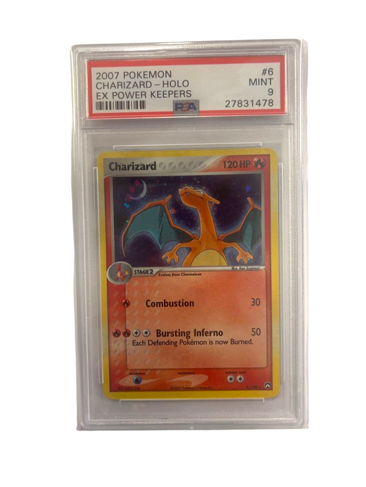 Pokémon Charizard Holo 6/108 - Power Keepers PSA 9