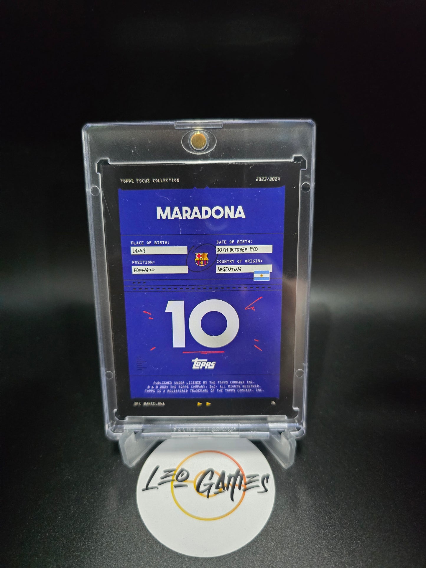 Diego Maradona /25 Topps Focus Collection 2023/24 FC Barcelona