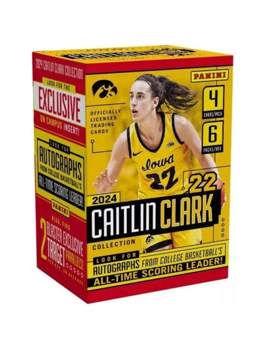 Panini 2024 Caitlin Clark Collection Basketball Trading Card Blaster Box